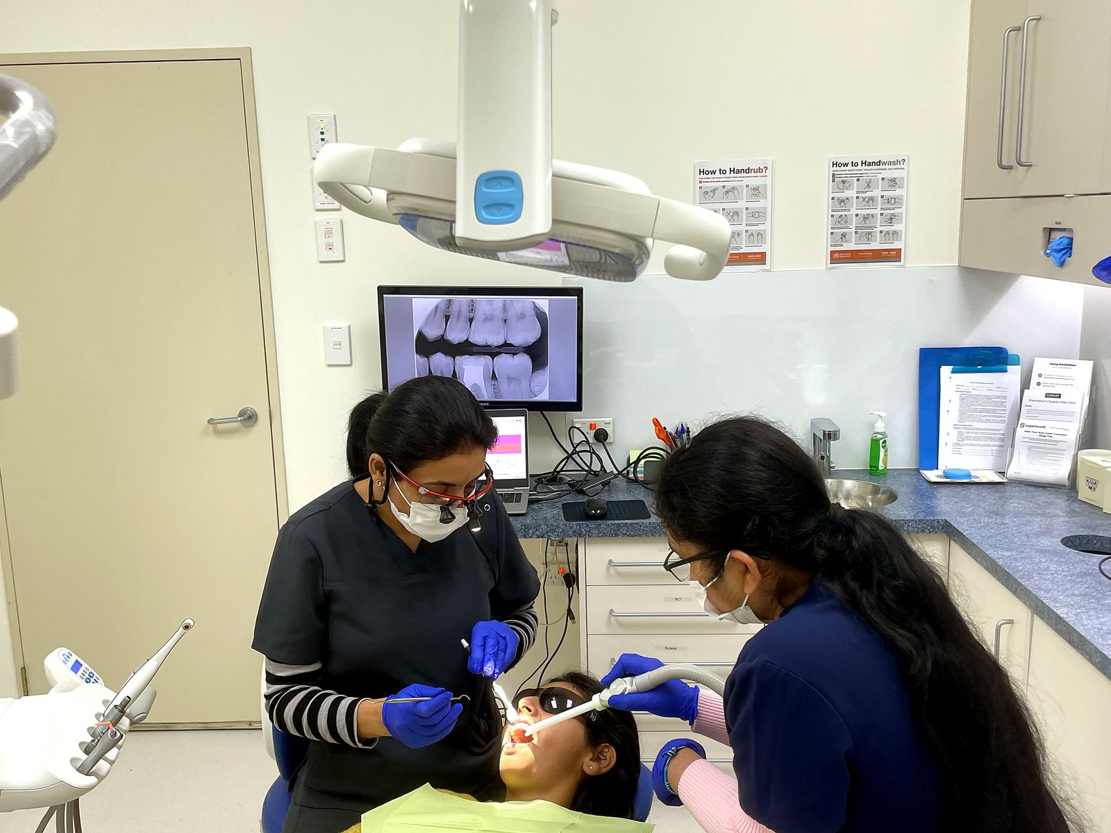 A professional clean under way at Supertooth Dental