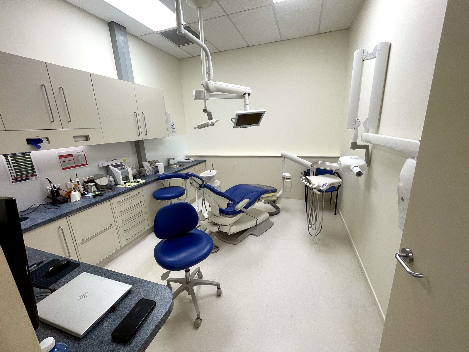 A Supertooth treatment room set up for a fitting
